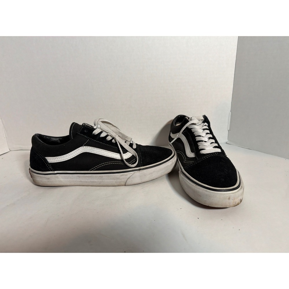 Vans Old Skool Skate Shoes Black White Low Top Sneakers VN000D3HY28 Mens 9.5